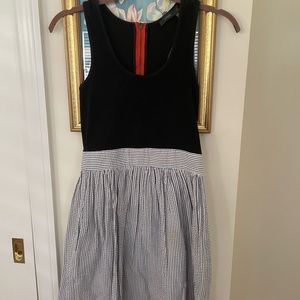 THML Seersucker Color-block Dress